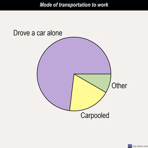 Arroyo Gardens-La Tina Ranch mode of transportation to work chart