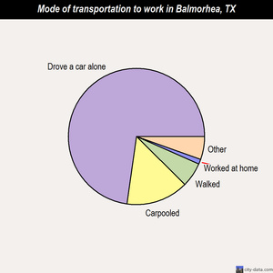 Balmorhea mode of transportation to work chart