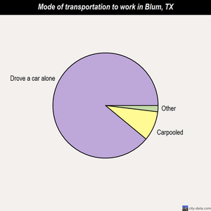 Blum mode of transportation to work chart