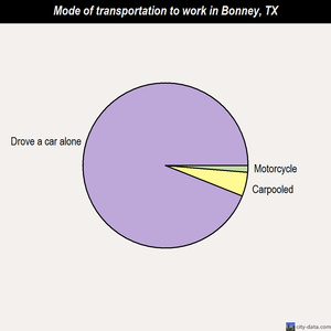 Bonney mode of transportation to work chart