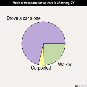 Channing mode of transportation to work chart