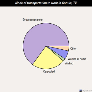 Cotulla mode of transportation to work chart