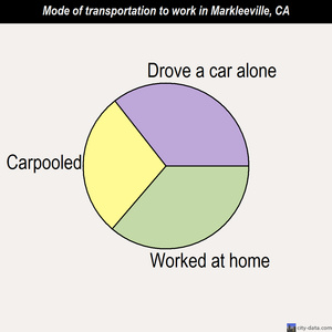 Markleeville mode of transportation to work chart