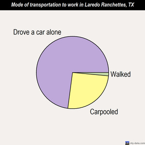 Laredo Ranchettes mode of transportation to work chart