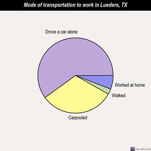 Lueders mode of transportation to work chart
