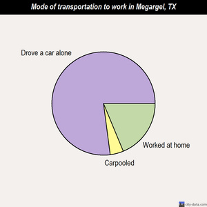 Megargel mode of transportation to work chart