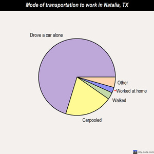 Natalia mode of transportation to work chart