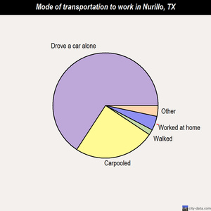 Nurillo mode of transportation to work chart