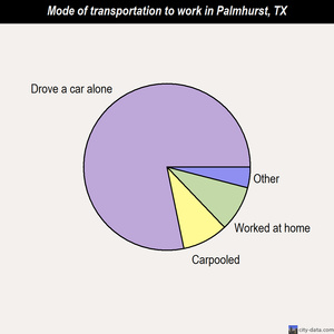 Palmhurst mode of transportation to work chart
