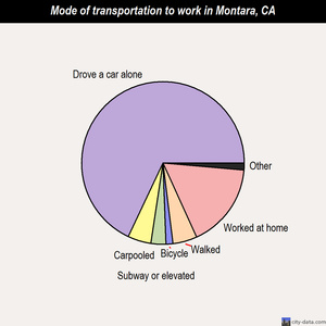 Montara mode of transportation to work chart