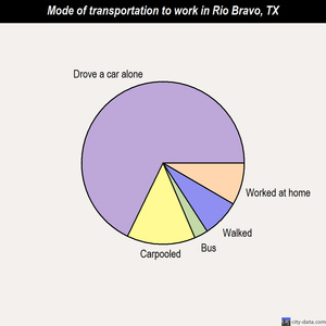 Rio Bravo mode of transportation to work chart
