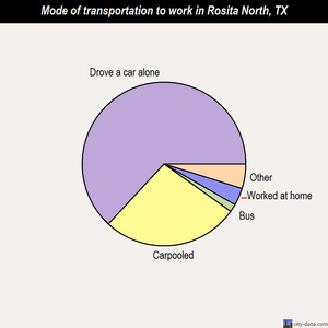 Rosita North mode of transportation to work chart