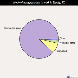 Trinity mode of transportation to work chart