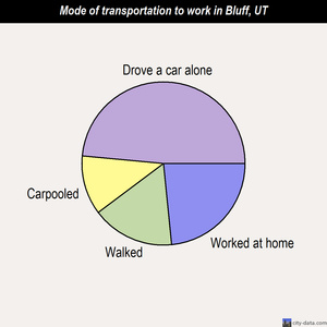 Bluff mode of transportation to work chart