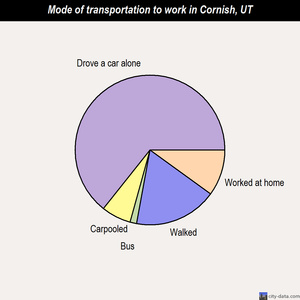 Cornish mode of transportation to work chart