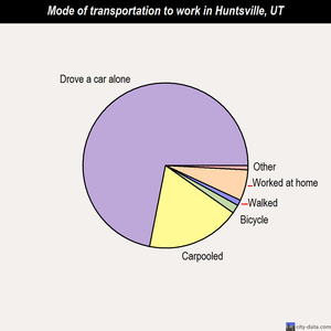 Huntsville mode of transportation to work chart