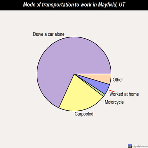 Mayfield mode of transportation to work chart