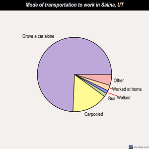Salina mode of transportation to work chart