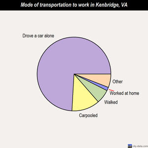 Kenbridge mode of transportation to work chart
