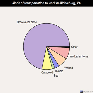 Middleburg mode of transportation to work chart