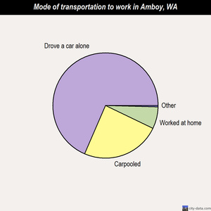 Amboy mode of transportation to work chart