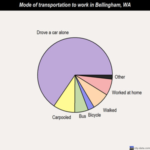Bellingham mode of transportation to work chart