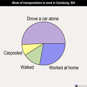 Carlsborg mode of transportation to work chart