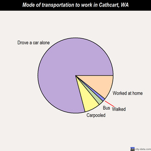 Cathcart mode of transportation to work chart