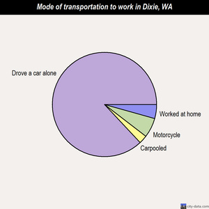 Dixie mode of transportation to work chart