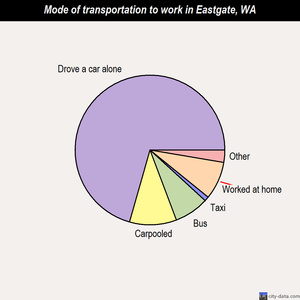 Eastgate mode of transportation to work chart