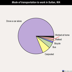 Sultan mode of transportation to work chart