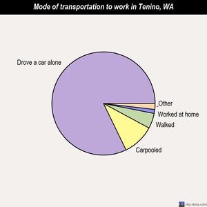 Tenino mode of transportation to work chart