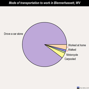 Blennerhassett mode of transportation to work chart
