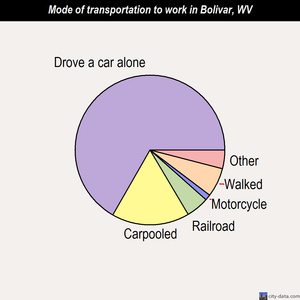 Bolivar mode of transportation to work chart