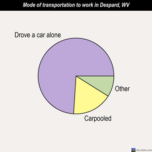 Despard mode of transportation to work chart
