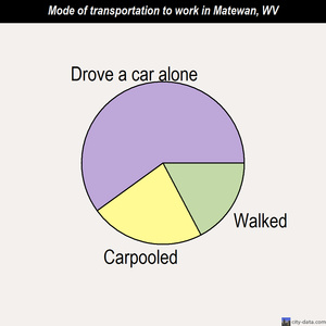 Matewan mode of transportation to work chart