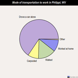 Philippi mode of transportation to work chart