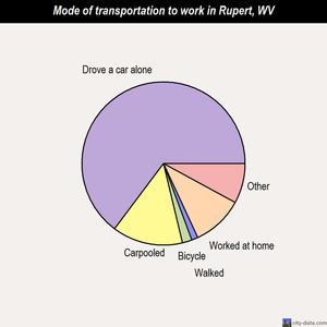 Rupert mode of transportation to work chart