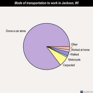 Jackson mode of transportation to work chart