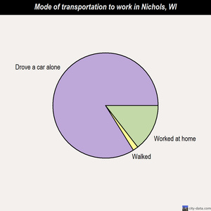 Nichols mode of transportation to work chart