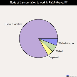 Patch Grove mode of transportation to work chart