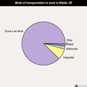 Waldo mode of transportation to work chart