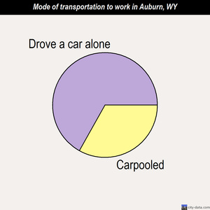 Auburn mode of transportation to work chart