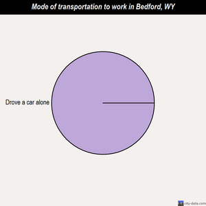 Bedford mode of transportation to work chart