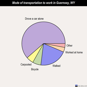 Guernsey mode of transportation to work chart