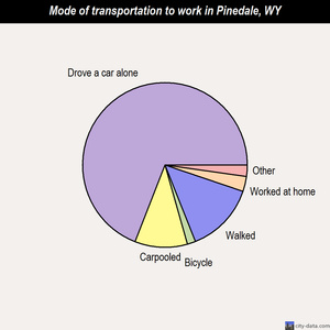 Pinedale mode of transportation to work chart