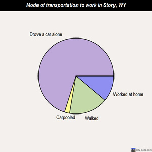 Story mode of transportation to work chart