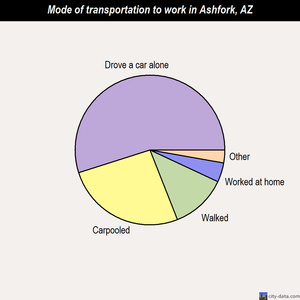 Ashfork mode of transportation to work chart