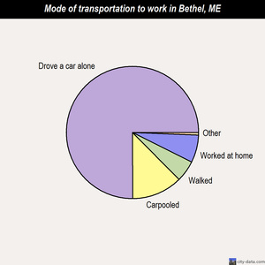 Bethel mode of transportation to work chart