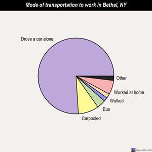 Bethel mode of transportation to work chart